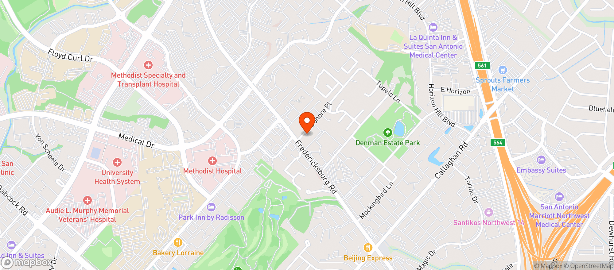 Map showing The Beagle Pub & Eatery