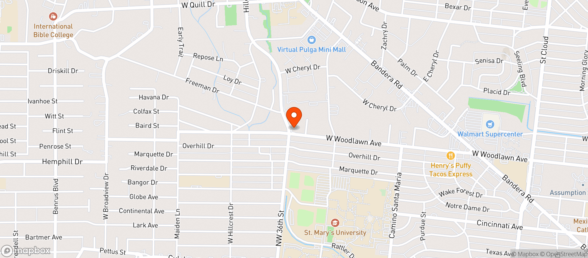 Map showing Big Star Food Mart