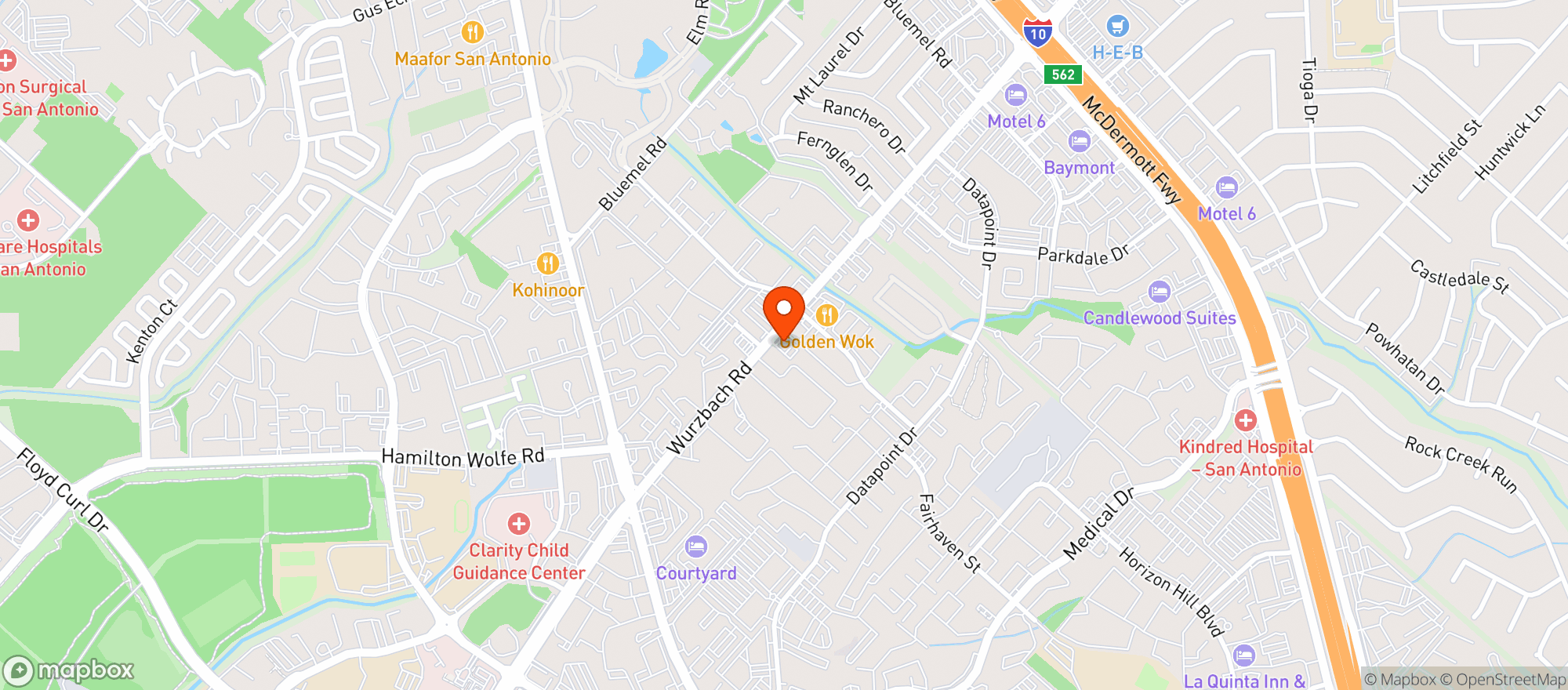 Map showing Tiffanys Gentlemens Club