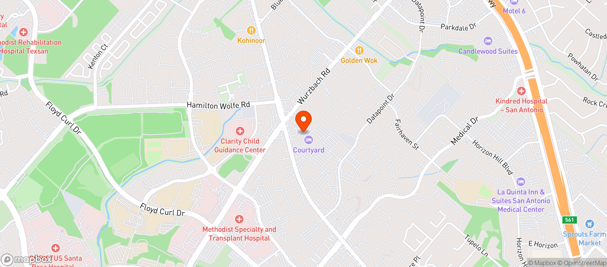 Map showing Rock 'N Roll It - Fredericksburg