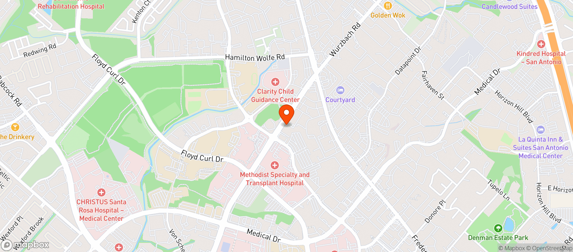 Map showing The Urban Yard