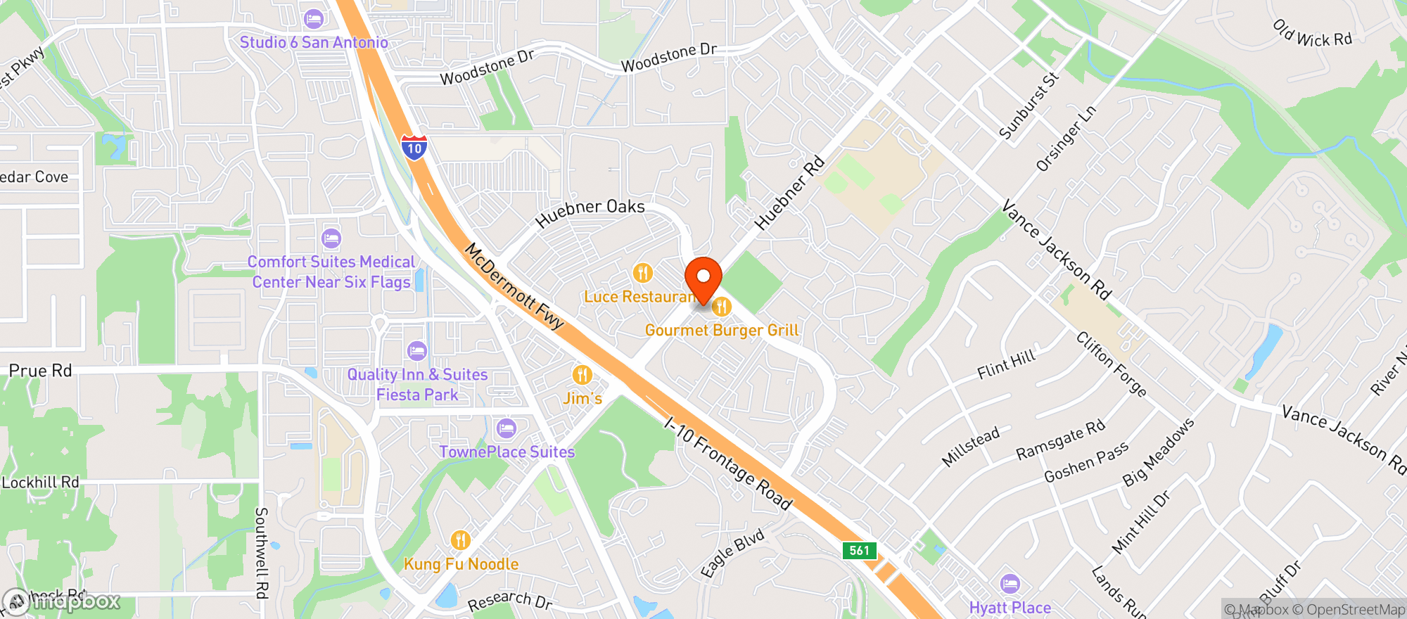 Map showing The Hop Doctor
