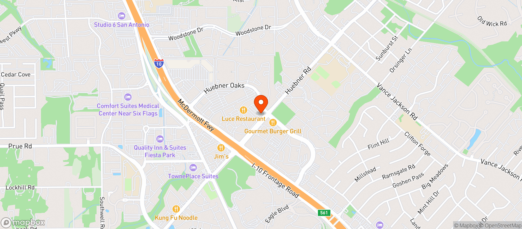 Map showing Hopdoddy