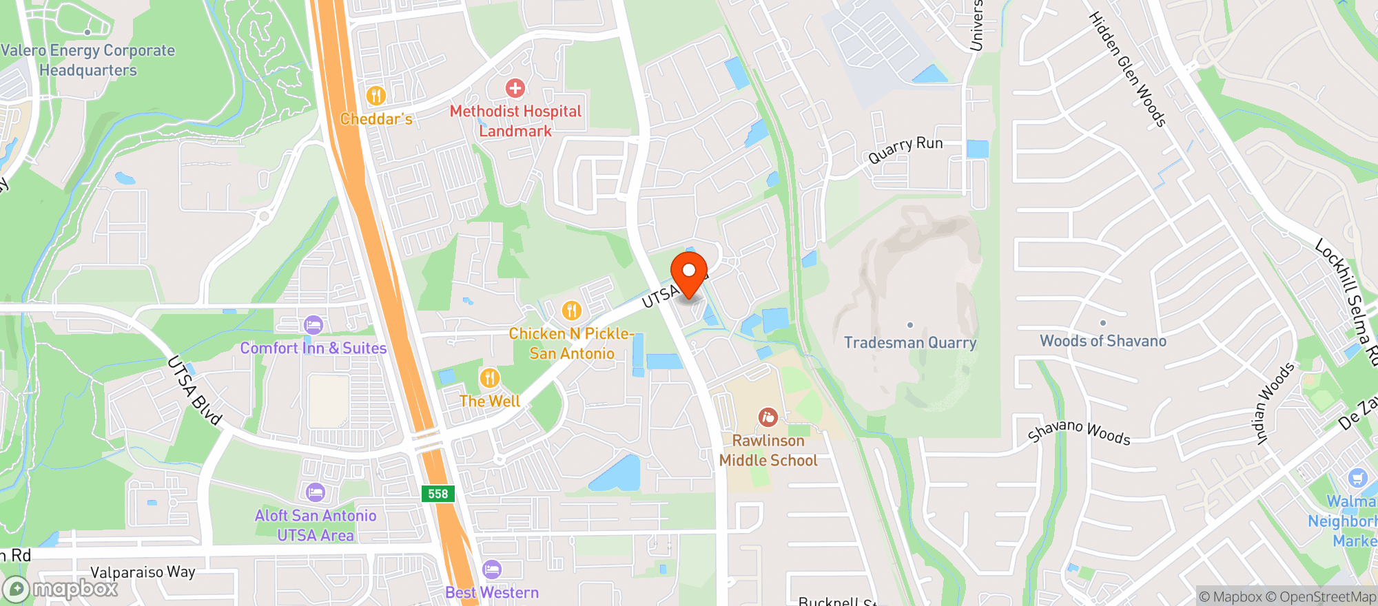 Map showing Niazi Bodega