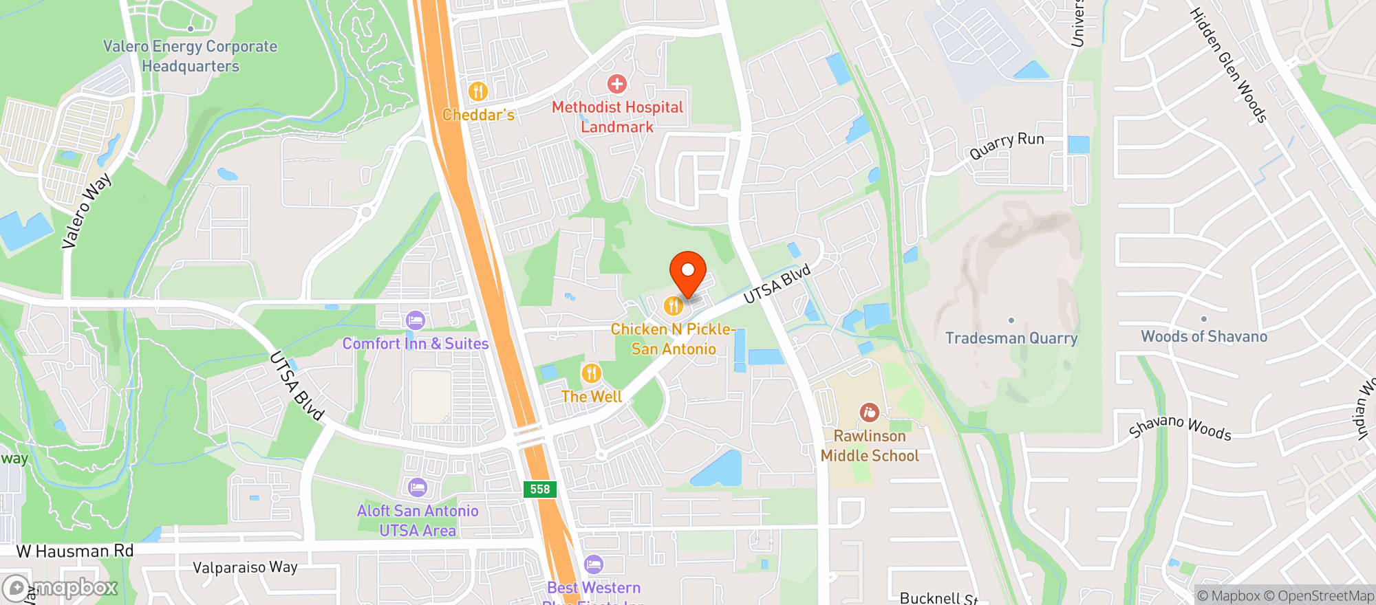Map showing Chicken N Pickle