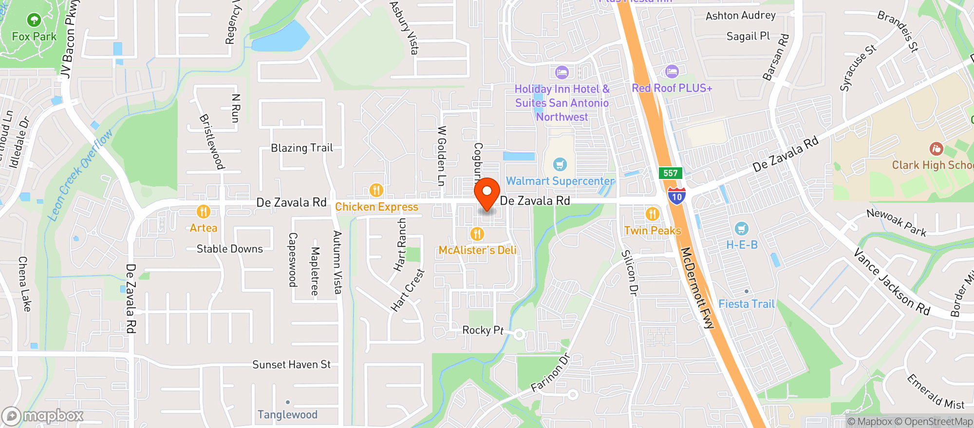 Map showing Buffalo Wild Wings Gril #637