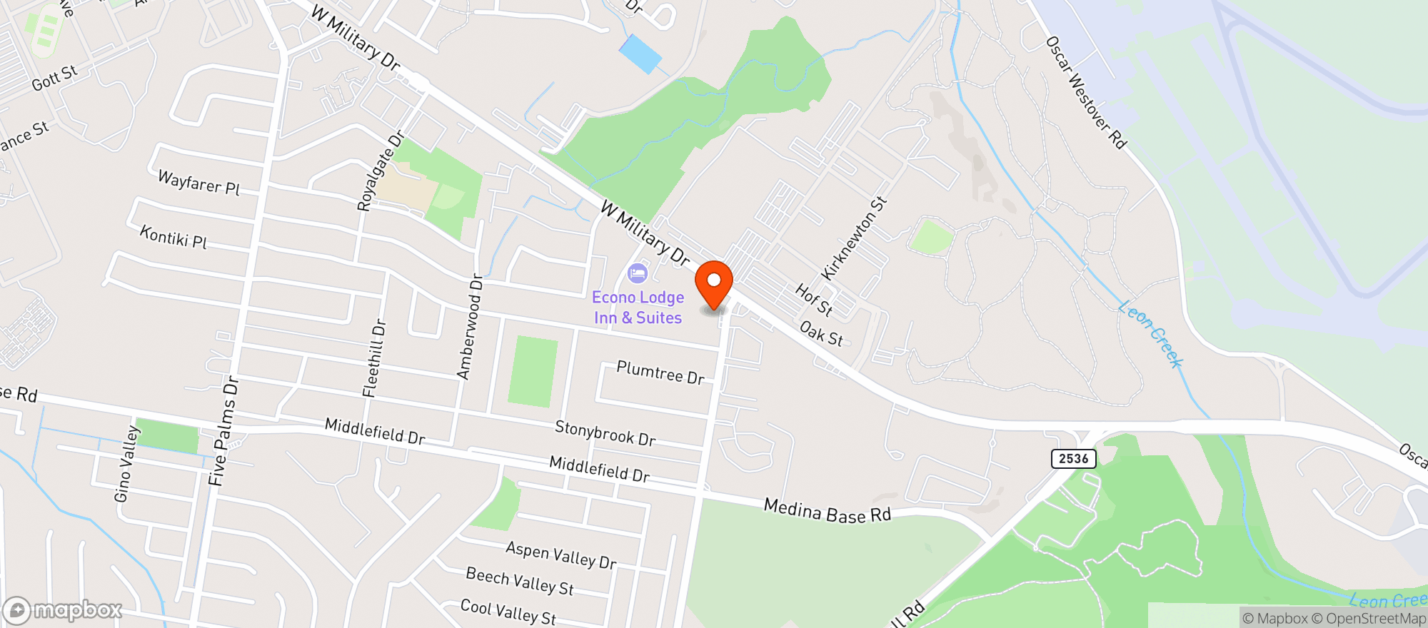 Map showing Kings Lounge