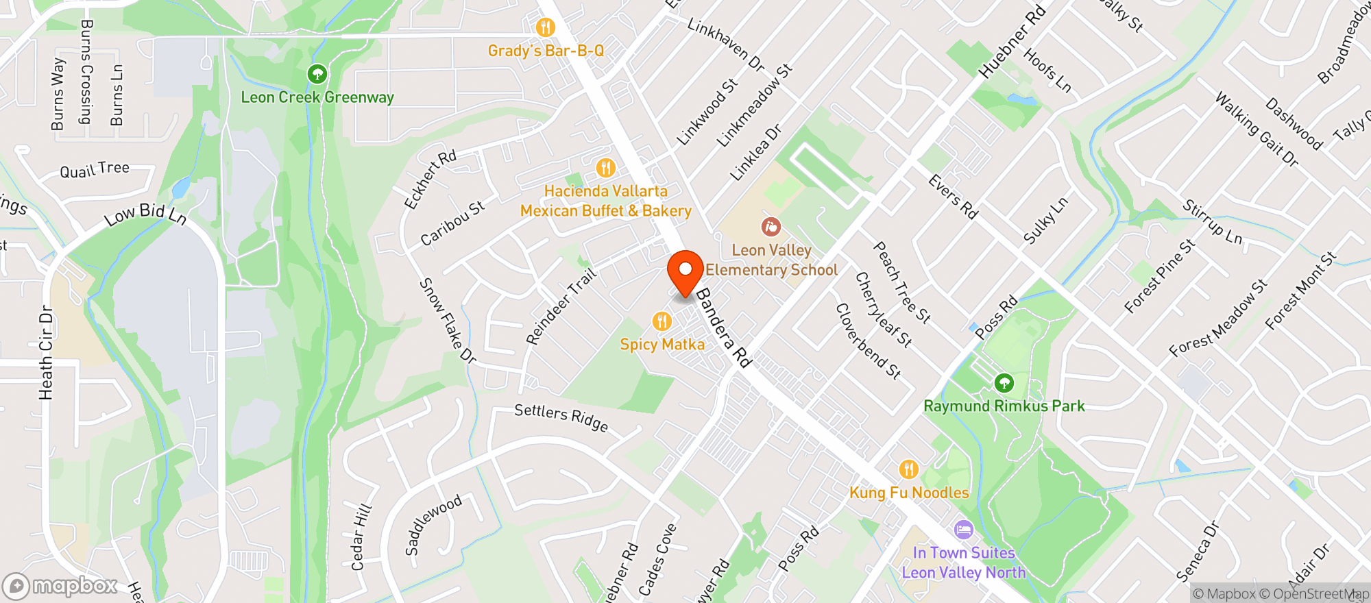 Map showing Blue Star Liquor