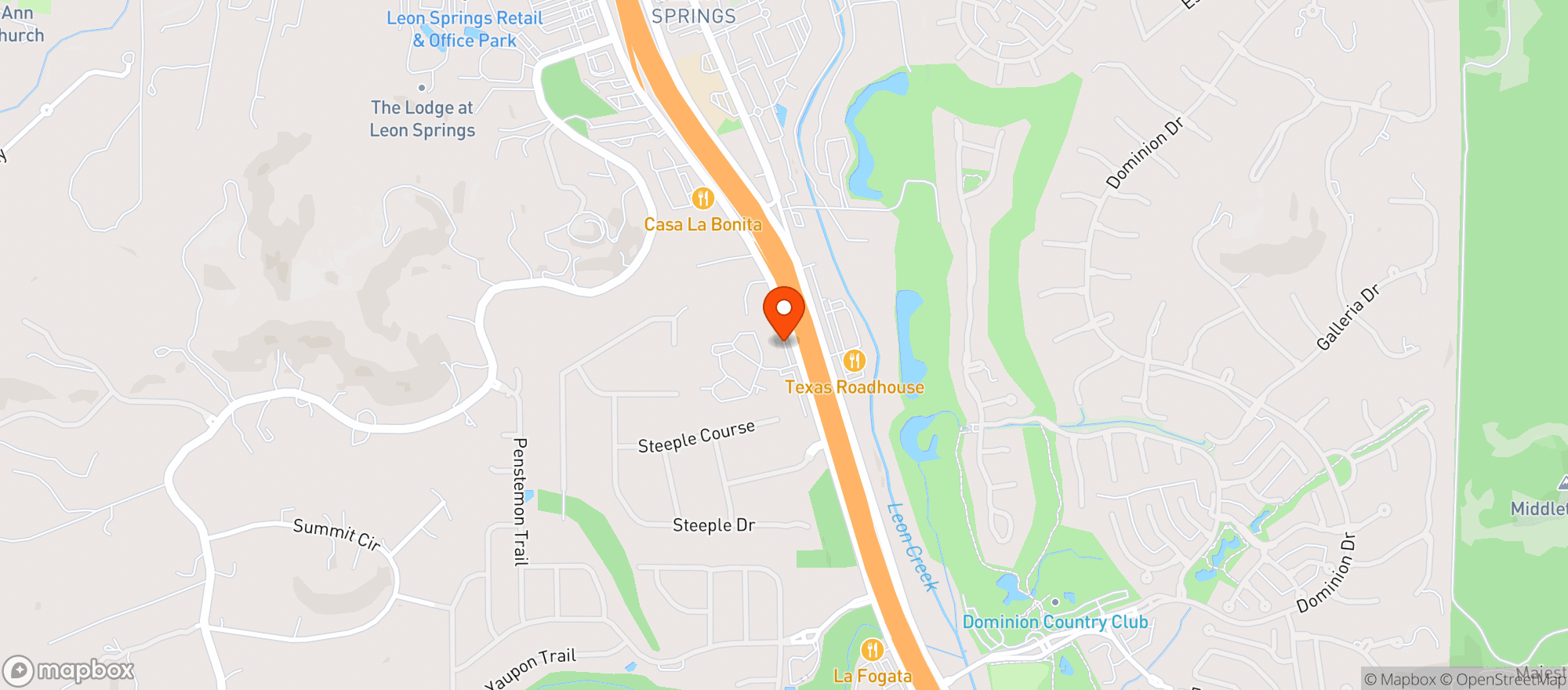 Map showing Your CBD Store San Antonio TX