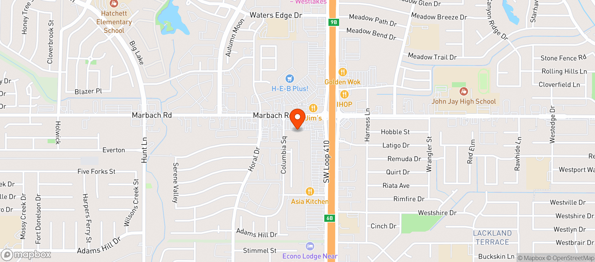 Map showing Mary Jane's CBD Dispensary - Marbach