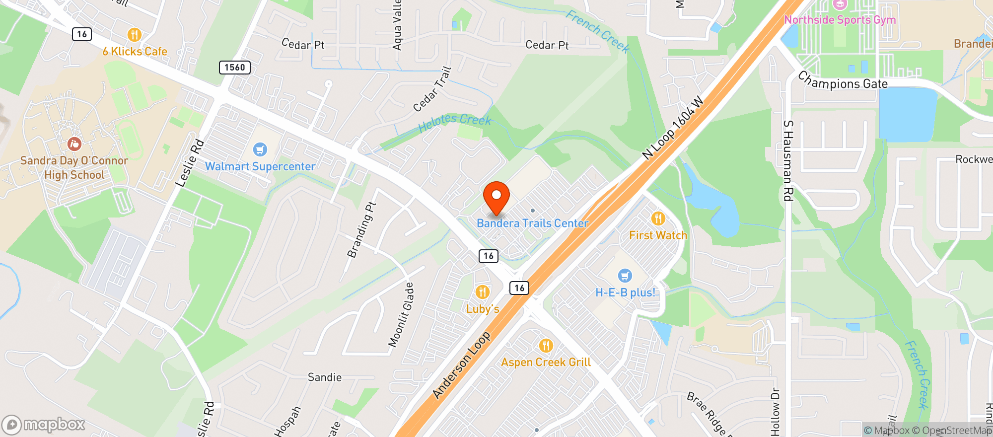 Map showing Mary Jane's Cbd Dispensary - Bandera