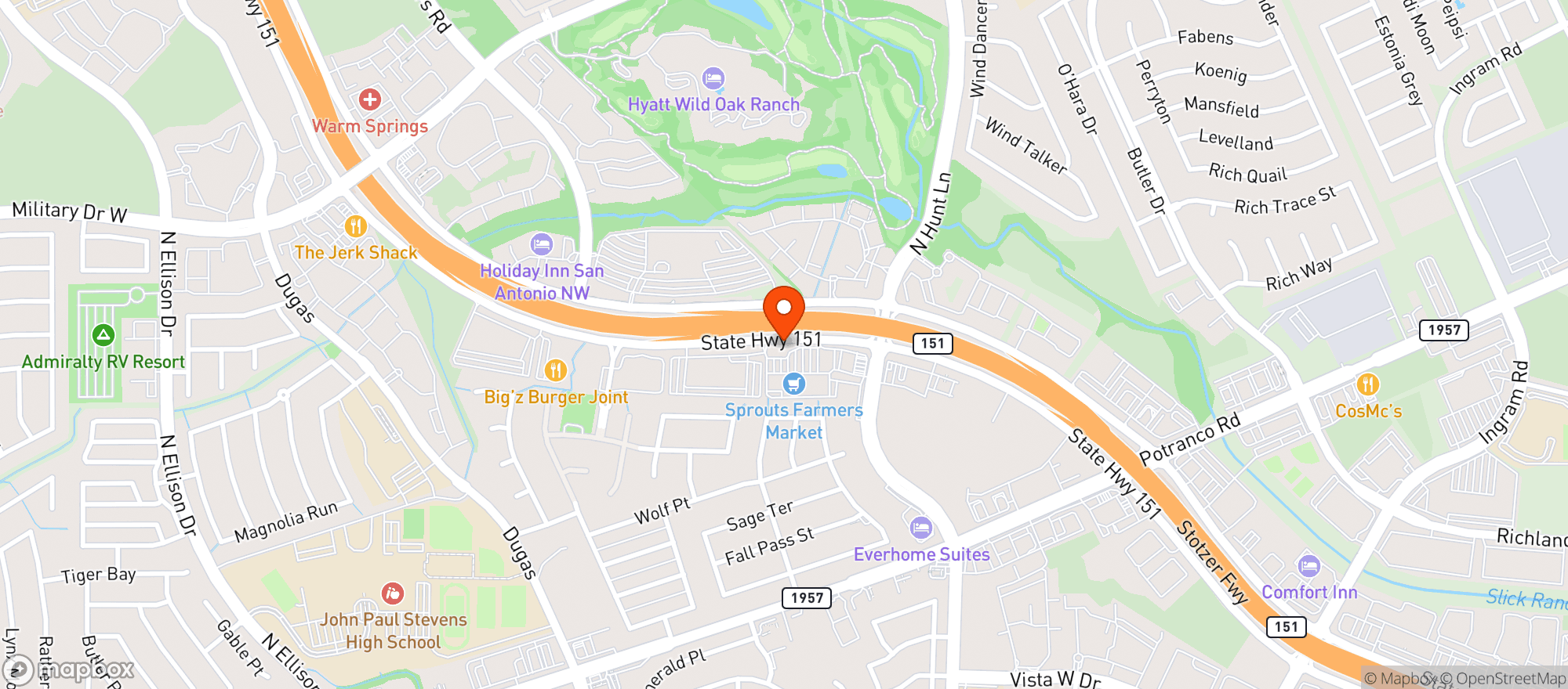 Map showing Sprouts Farmers Market