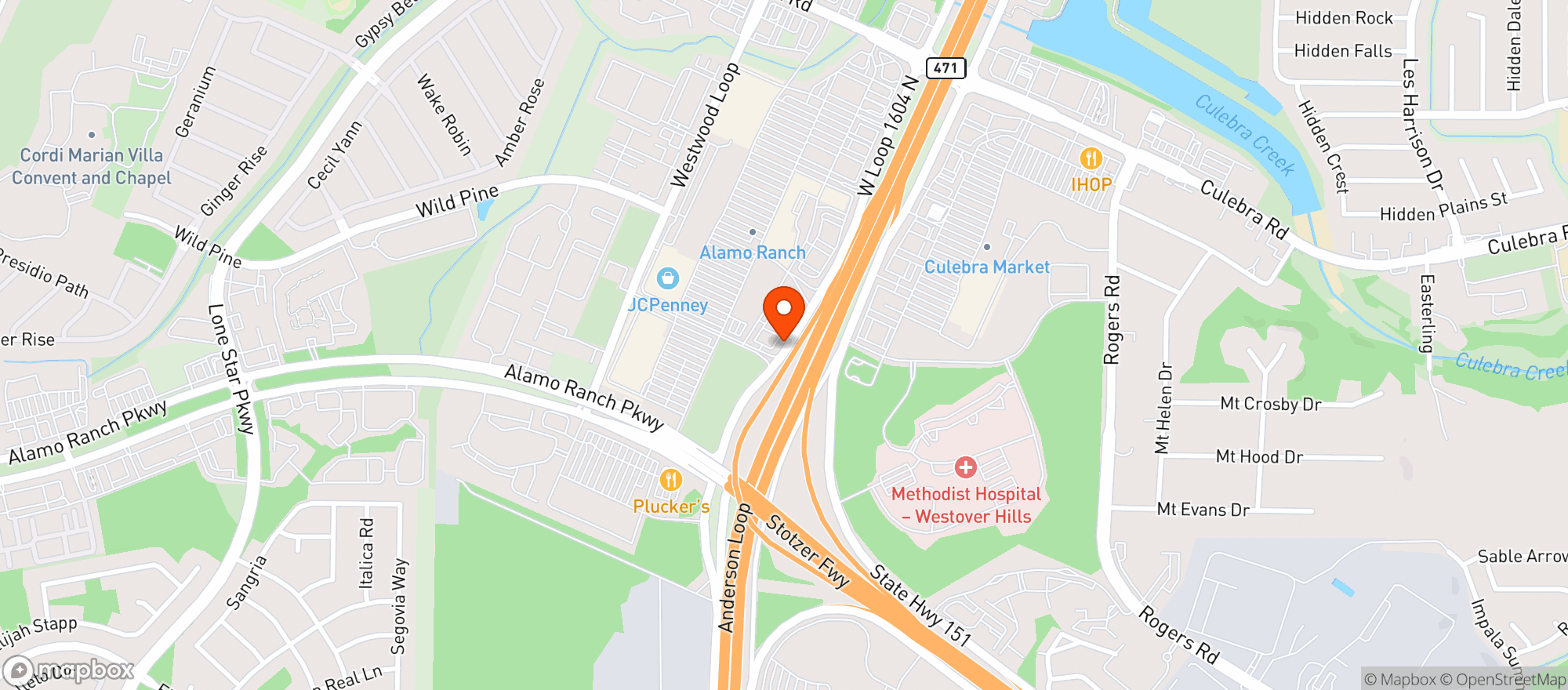 Map showing Target