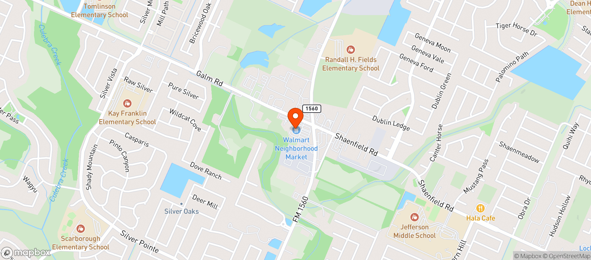 Map showing Neighborhood Market