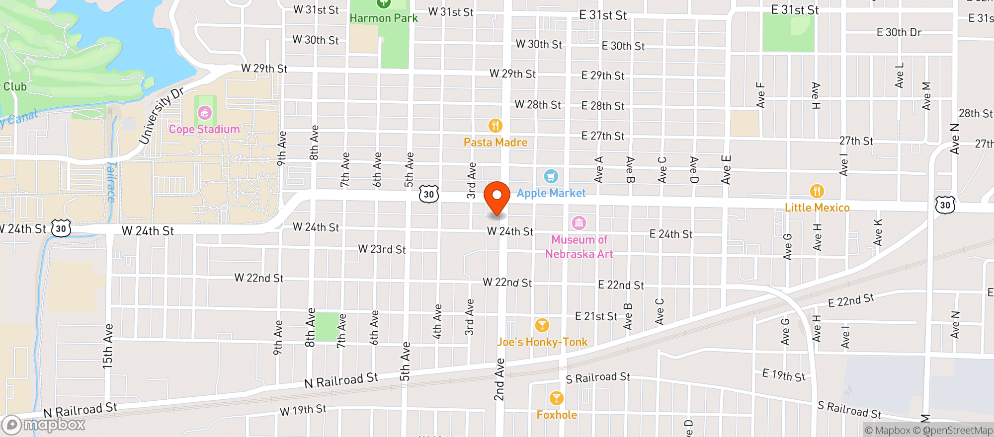 Map showing Bill's Liquor - Que