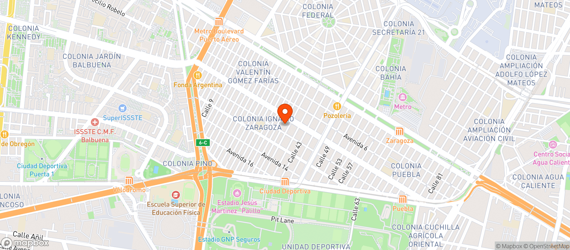 Map showing Ultramarinos Franco