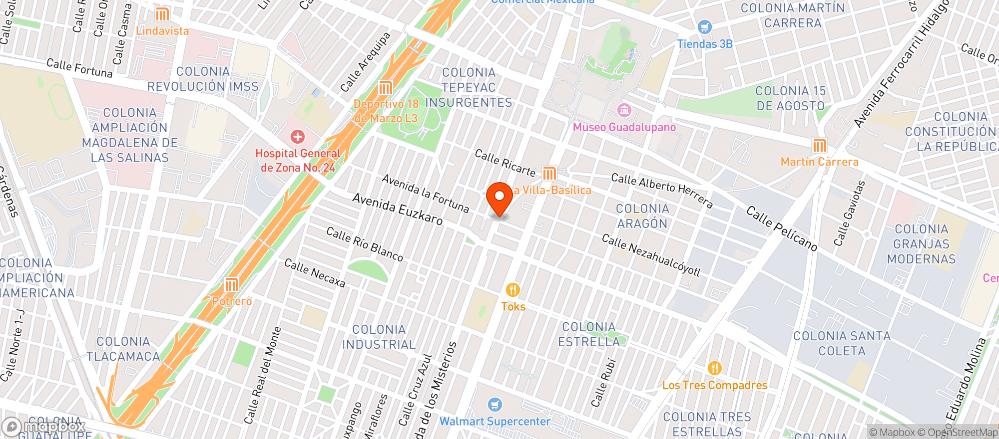Map showing Com. Vinos Alianza