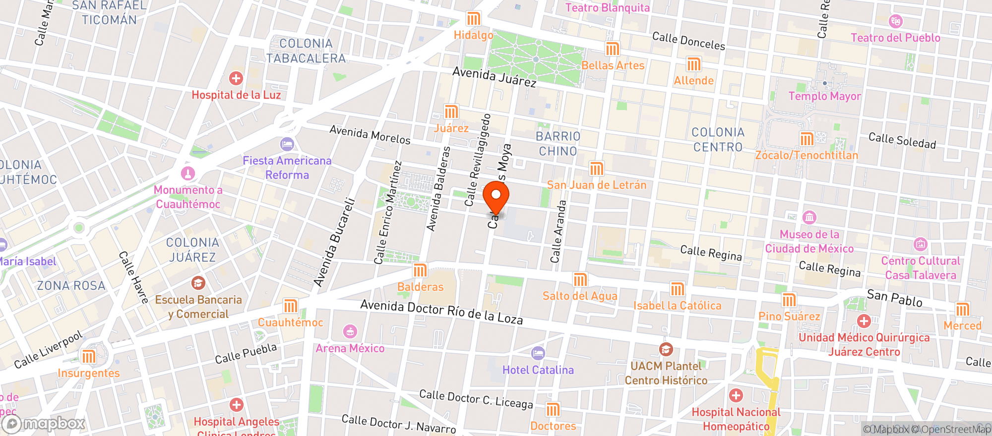 Map showing Com. Vinos Alianza