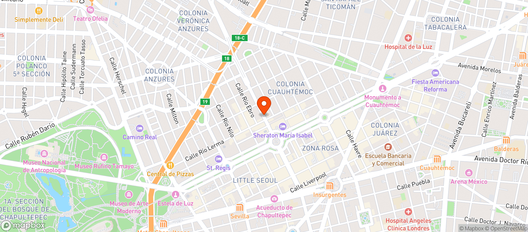 Map showing Thebeerbox