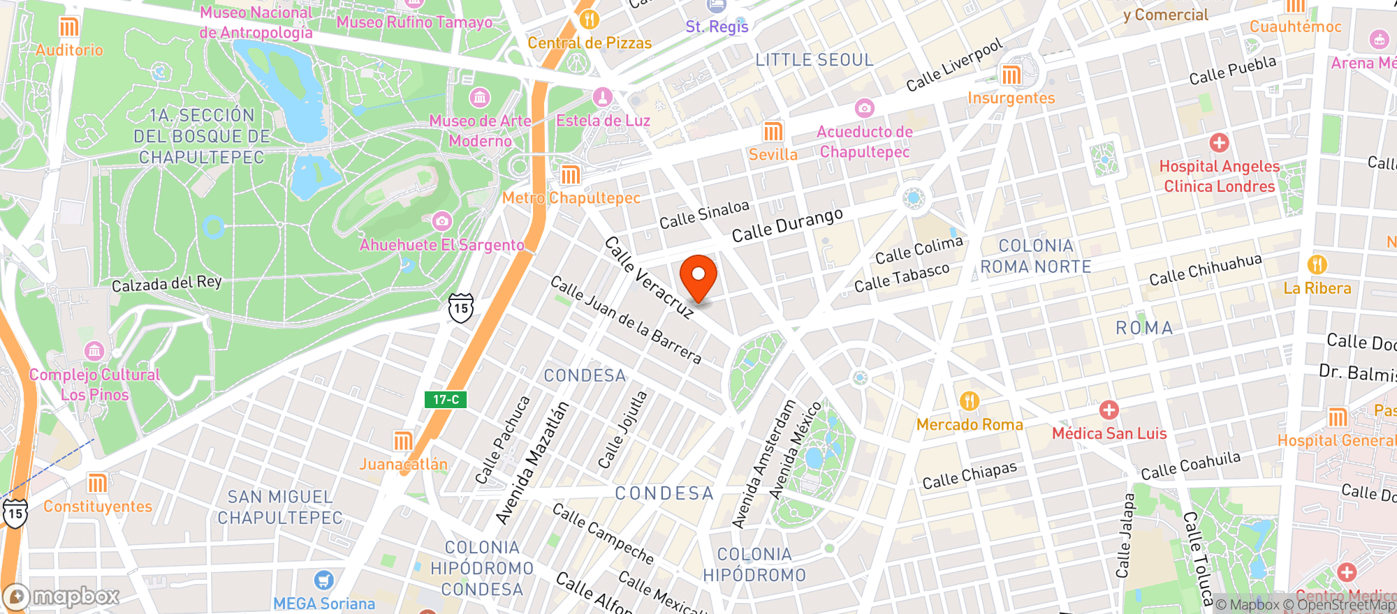 Map showing La Europea