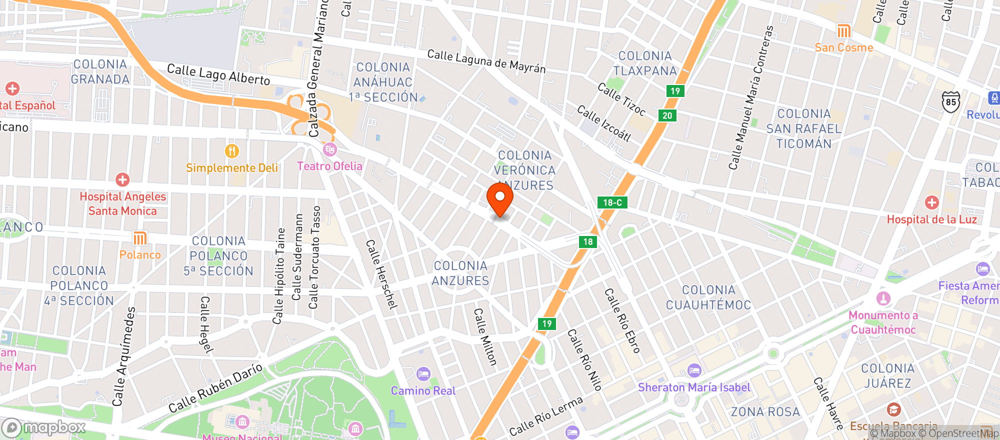 Map showing Com. Vinos Alianza
