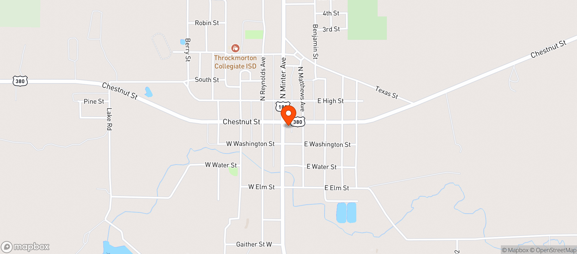Map showing Allsup's