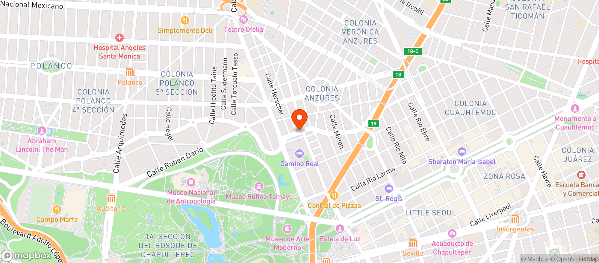 Map showing La Europea