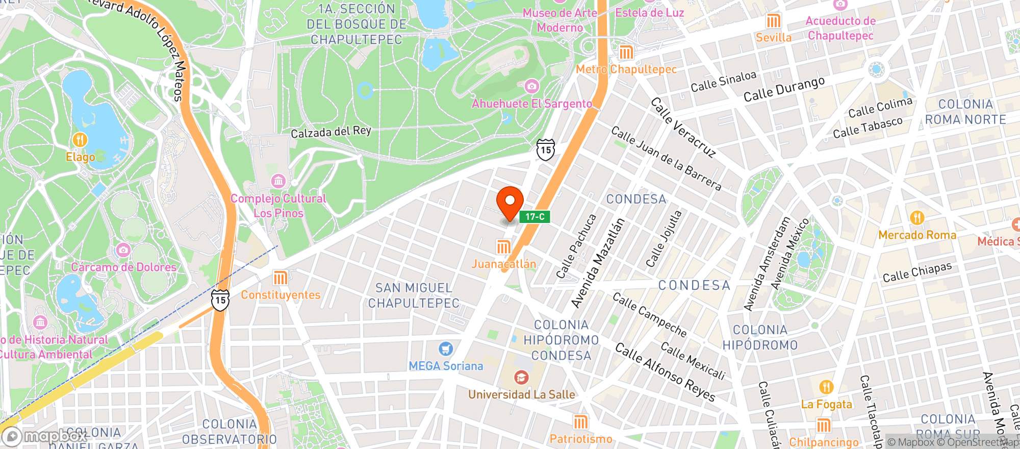 Map showing Com. Vinos Alianza