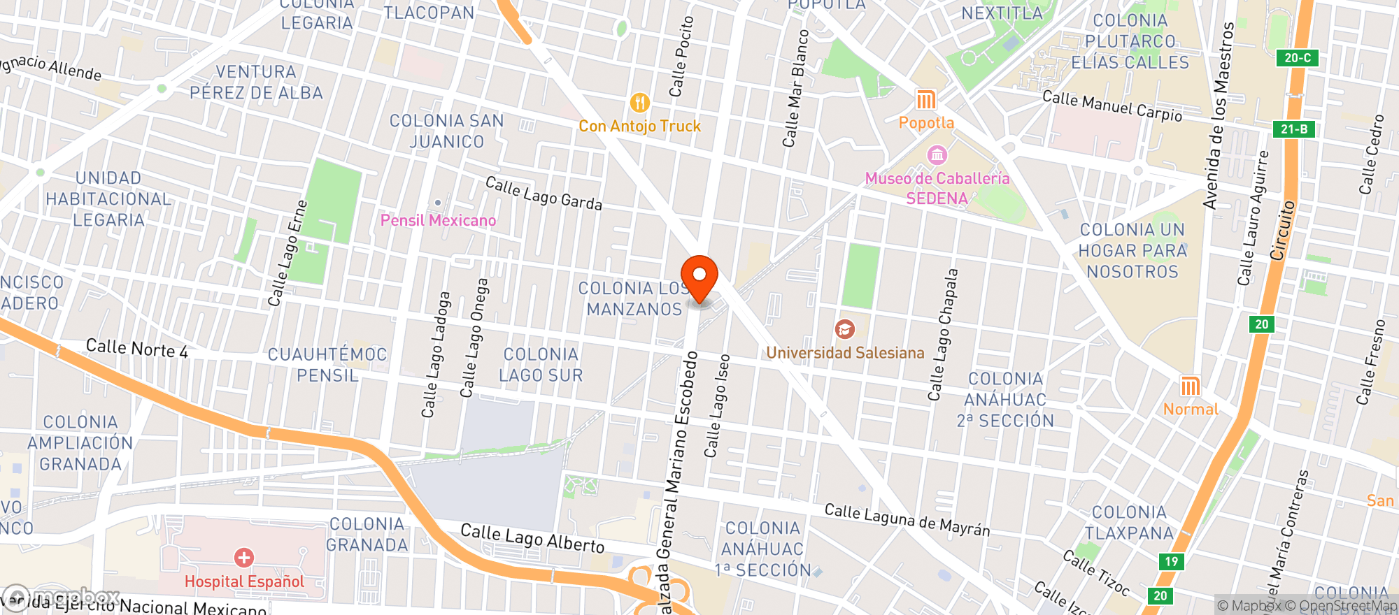 Map showing Com. Vinos Alianza