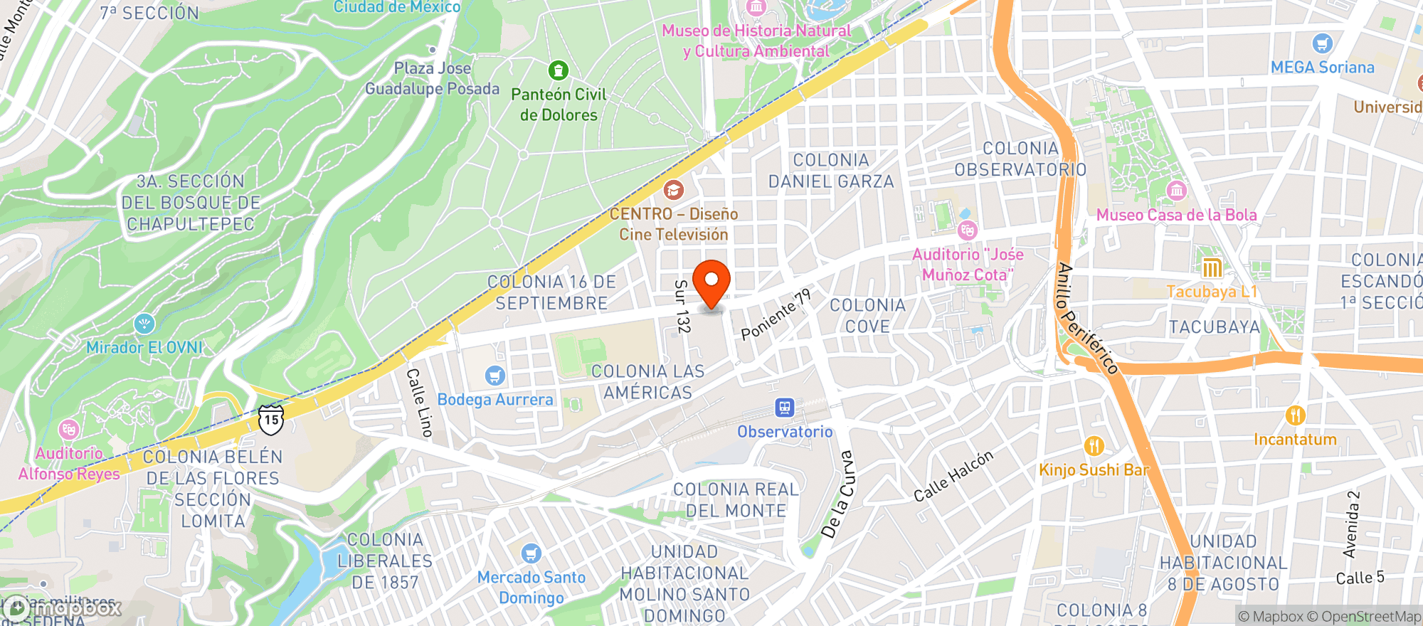 Map showing Com. Vinos Alianza