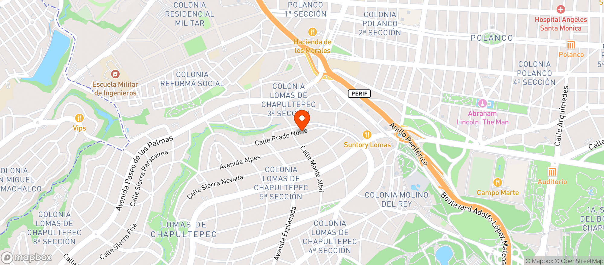 Map showing Com. Vinos Alianza