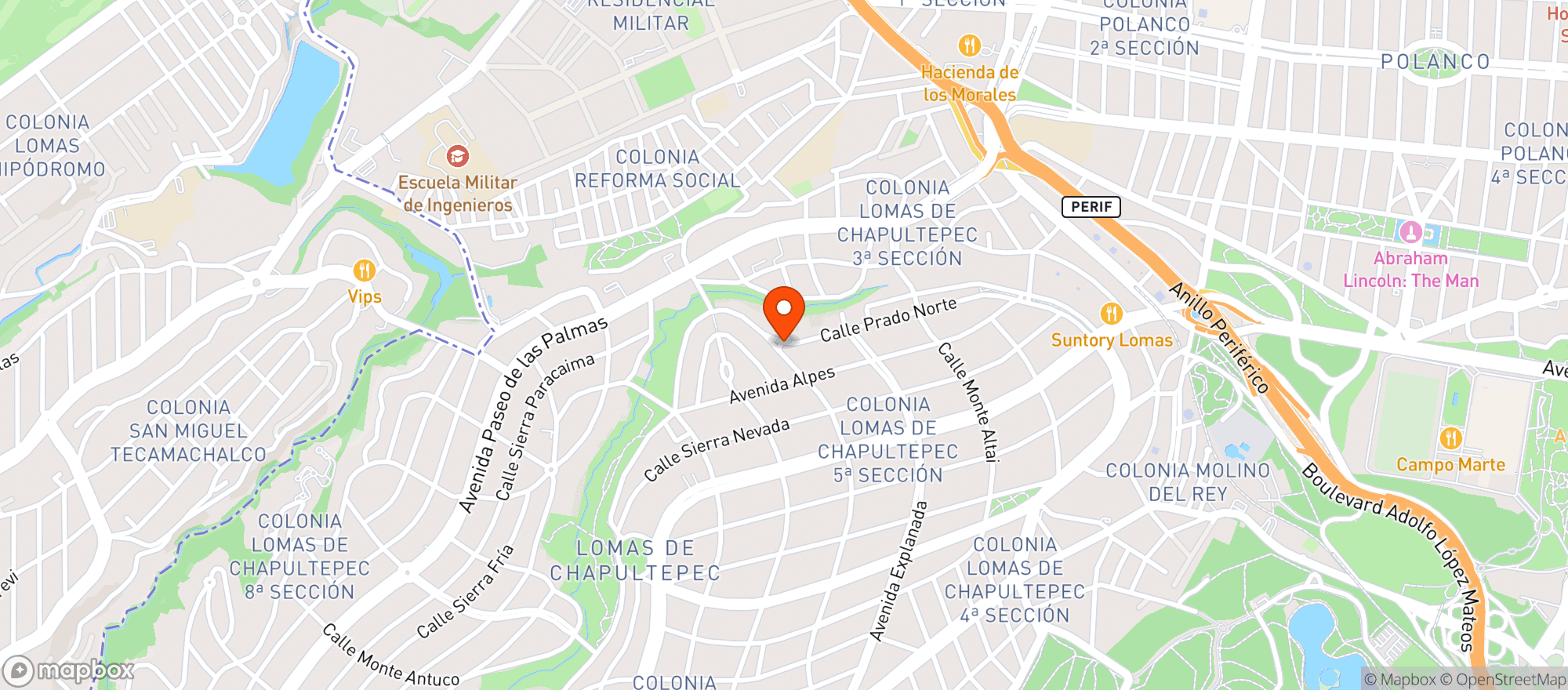 Map showing La Europea
