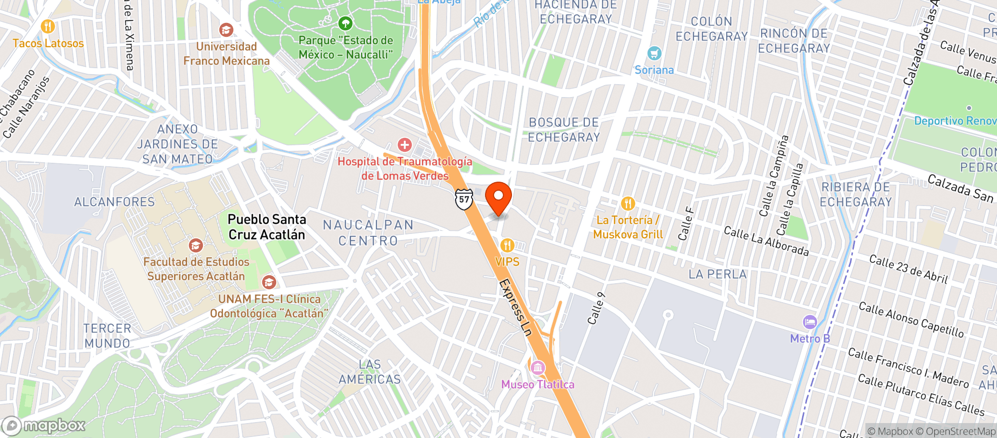 Map showing Com. Vinos Alianza