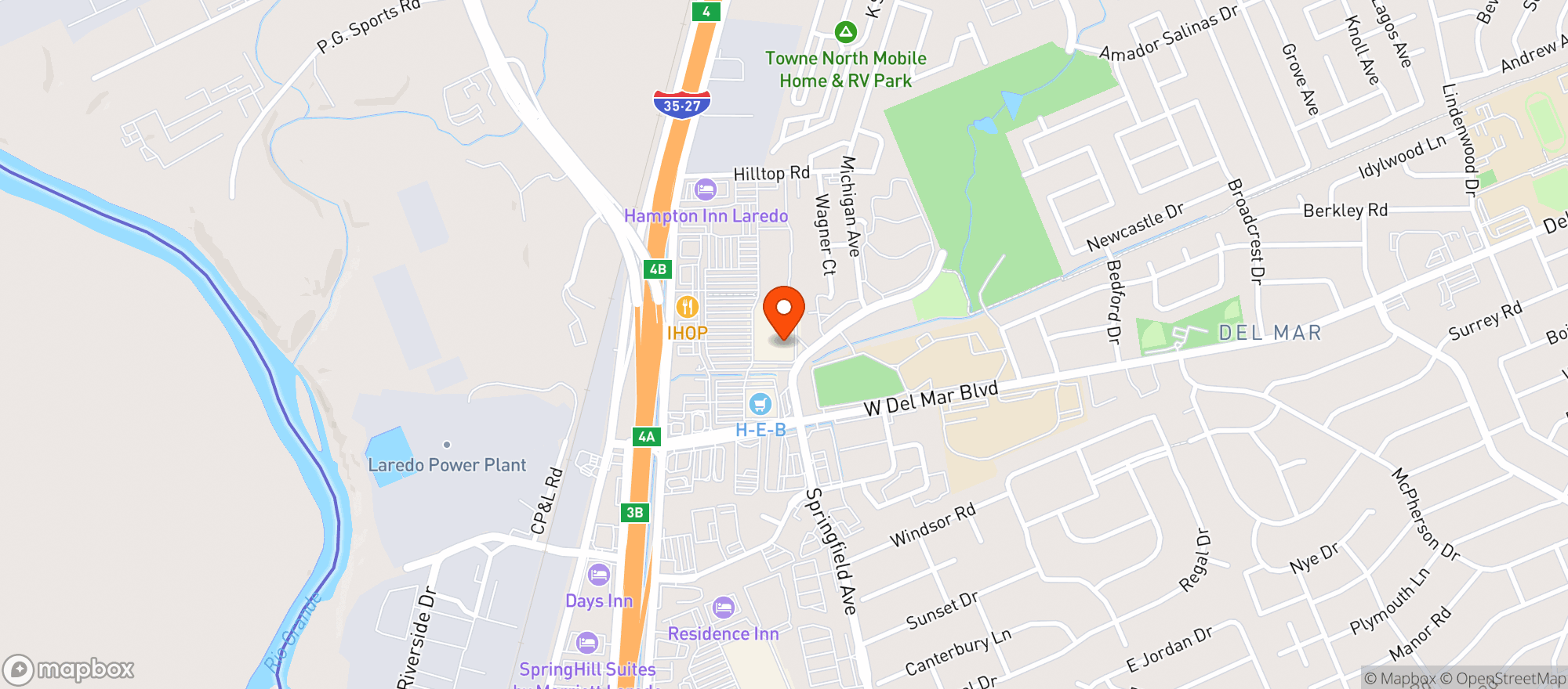 Map showing Target