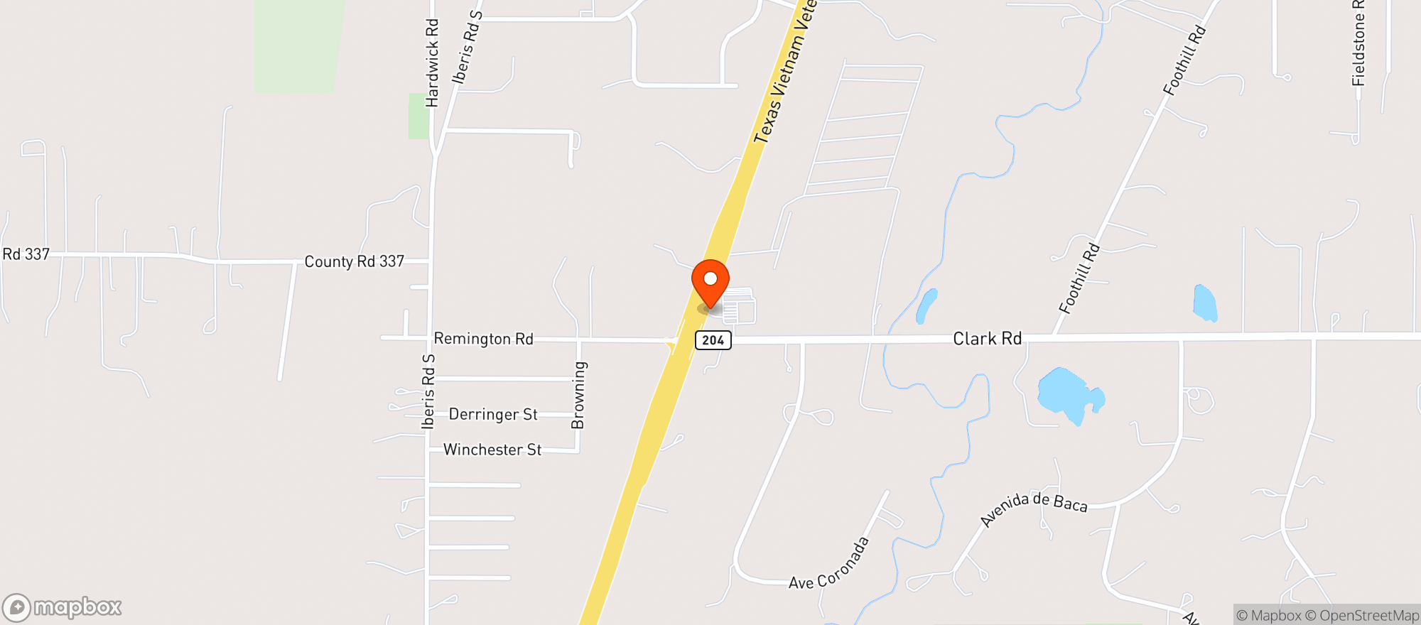 Map showing Allsup's