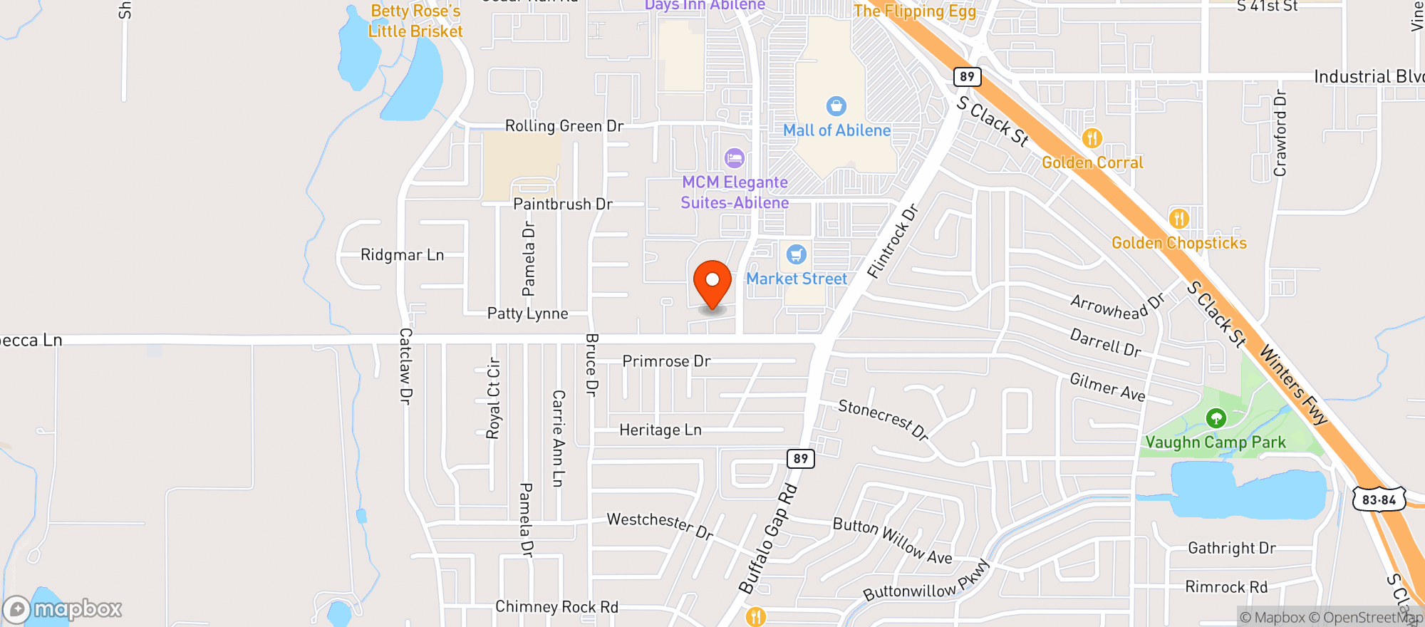 Map showing H&h Beverage