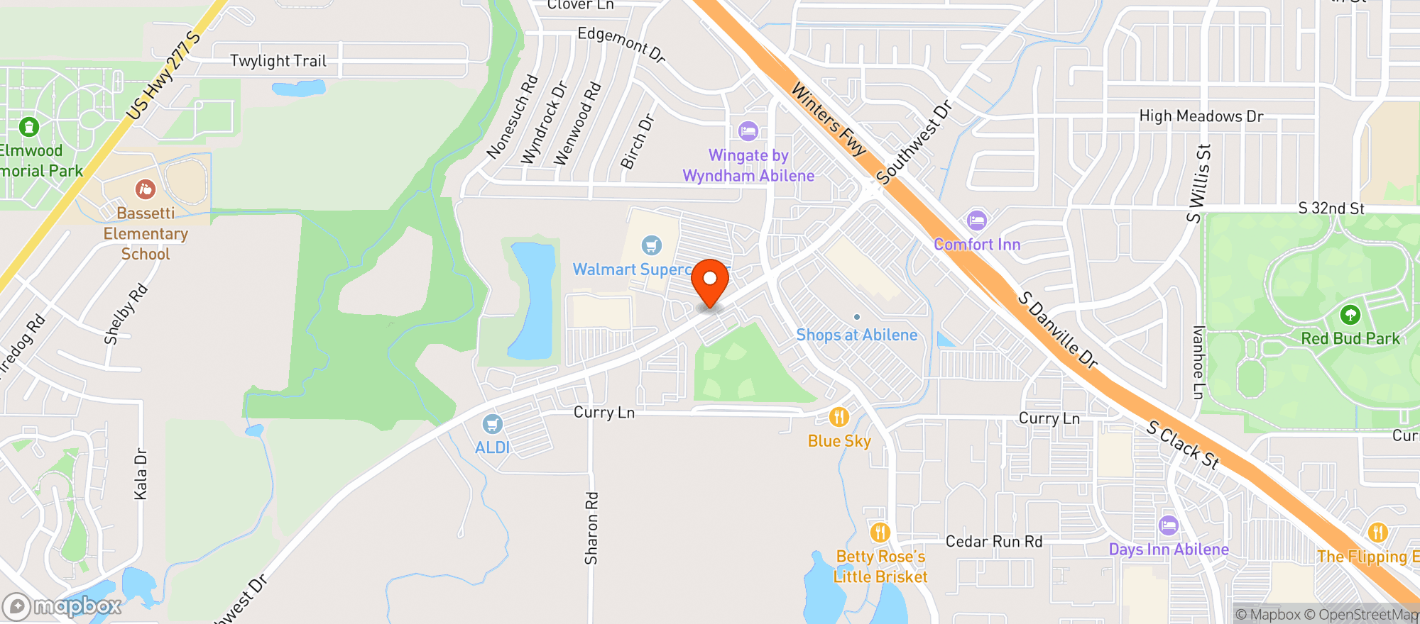 Map showing Walmart Supercenter