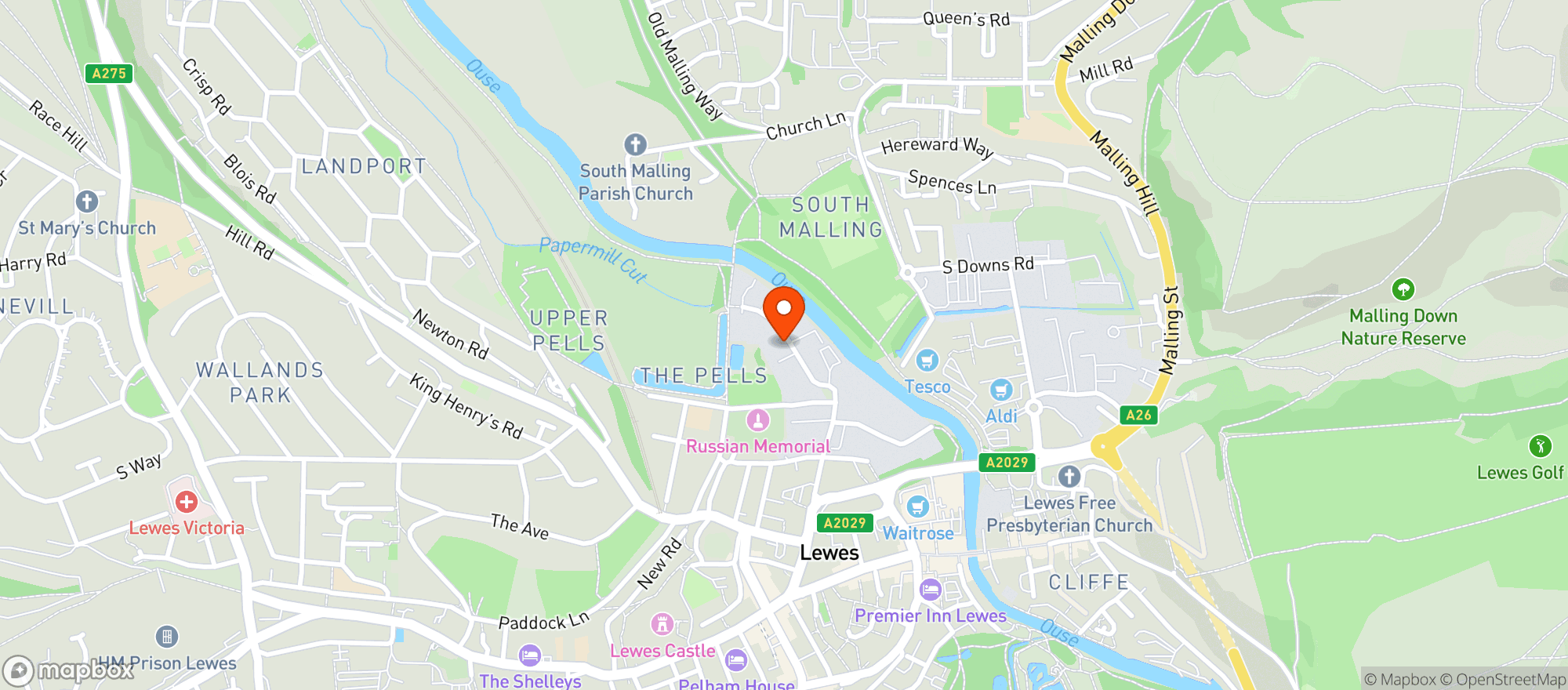 Map showing Squisito