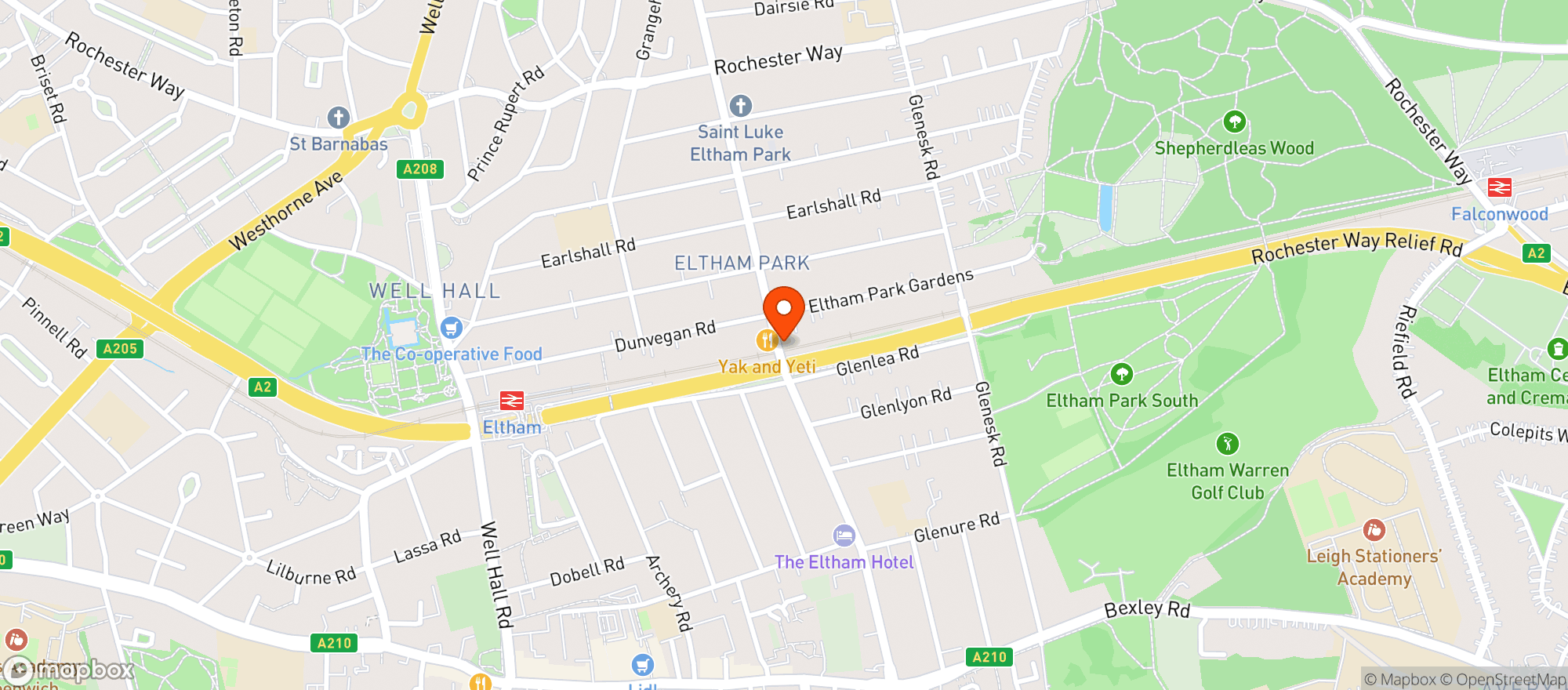 Map showing Clover Store
