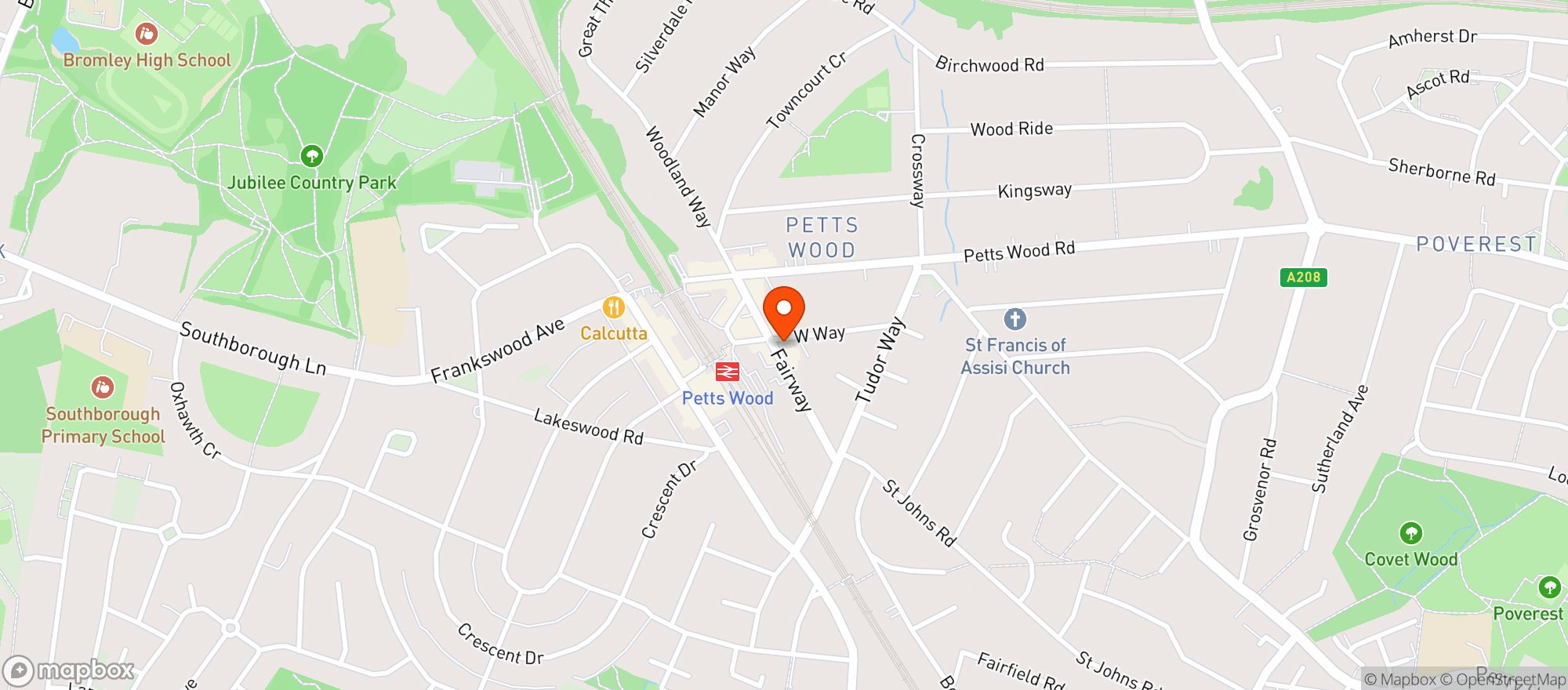 Map showing Laura's Larder