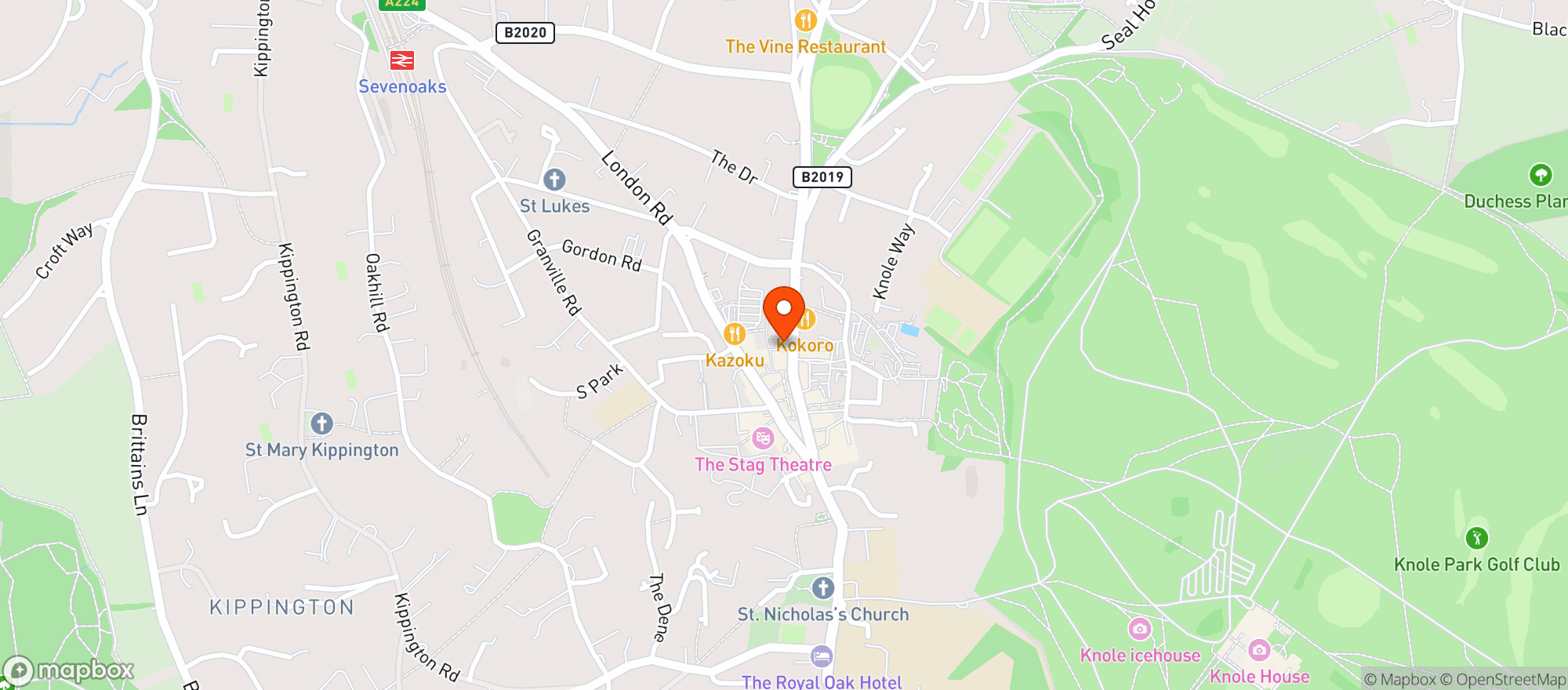 Map showing Especially Health