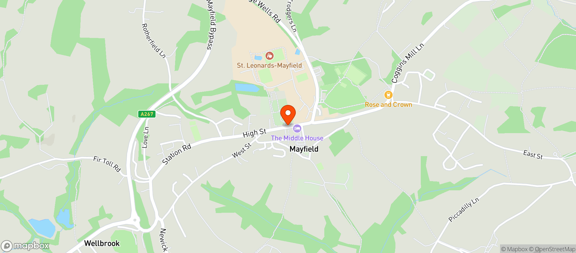 Map showing Fine Wine Of Mayfield