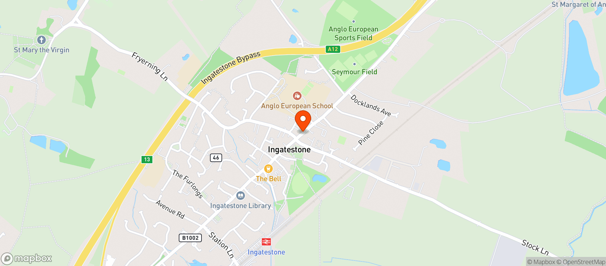 Map showing Budgens