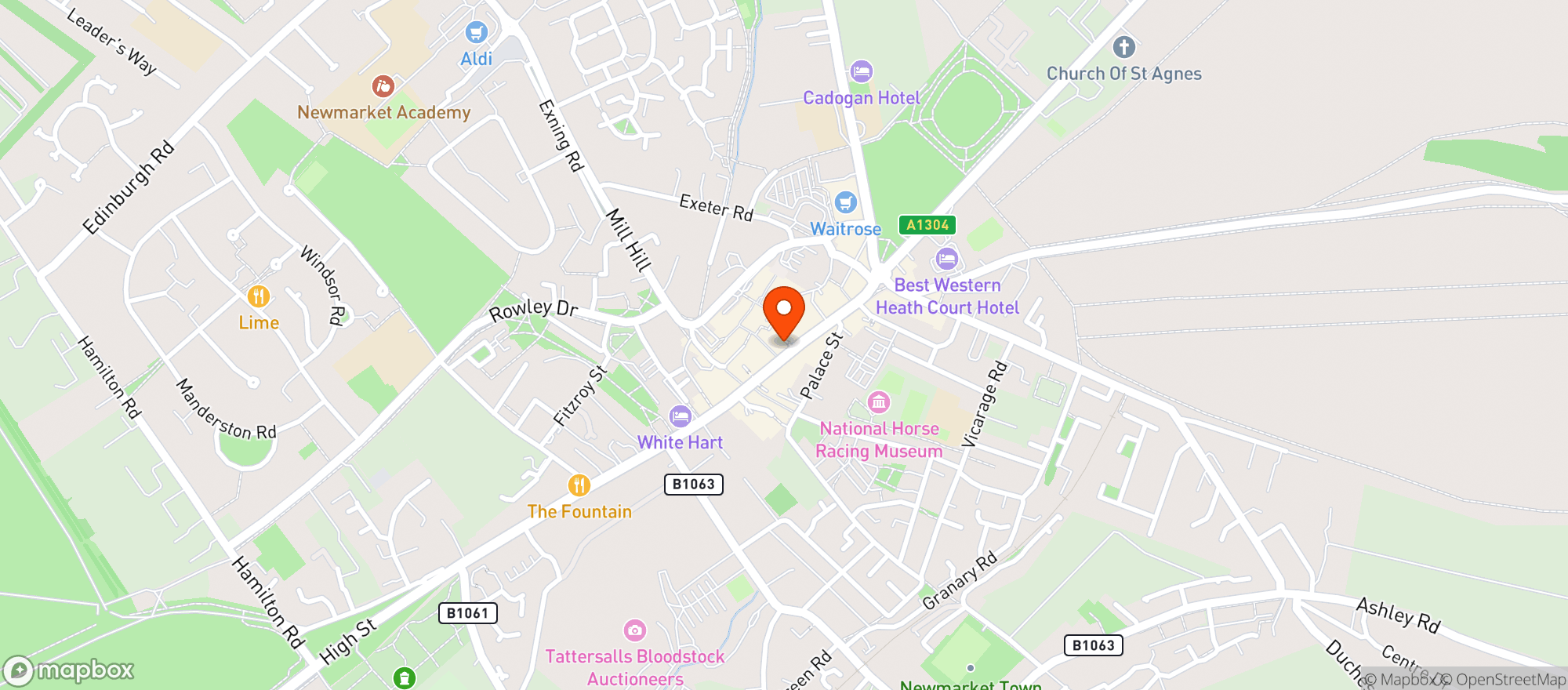 Map showing Bull (newmarket)