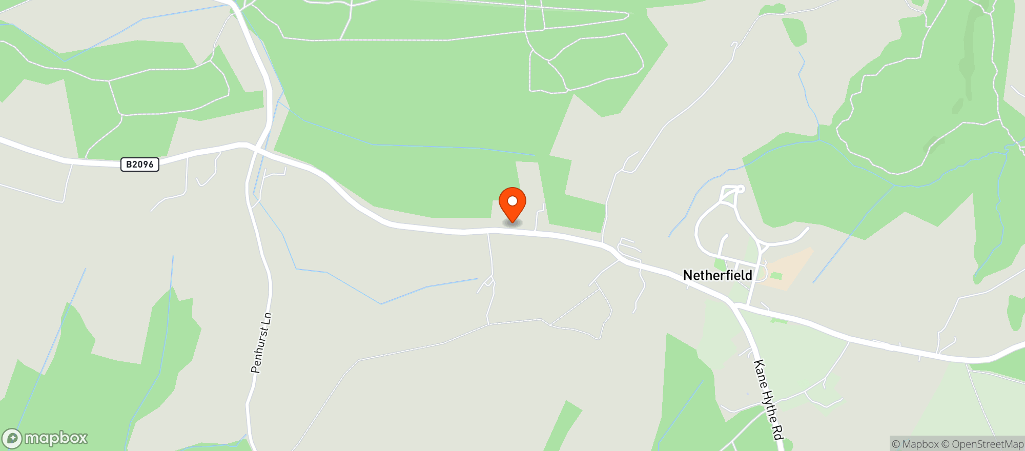 Map showing The White Hart