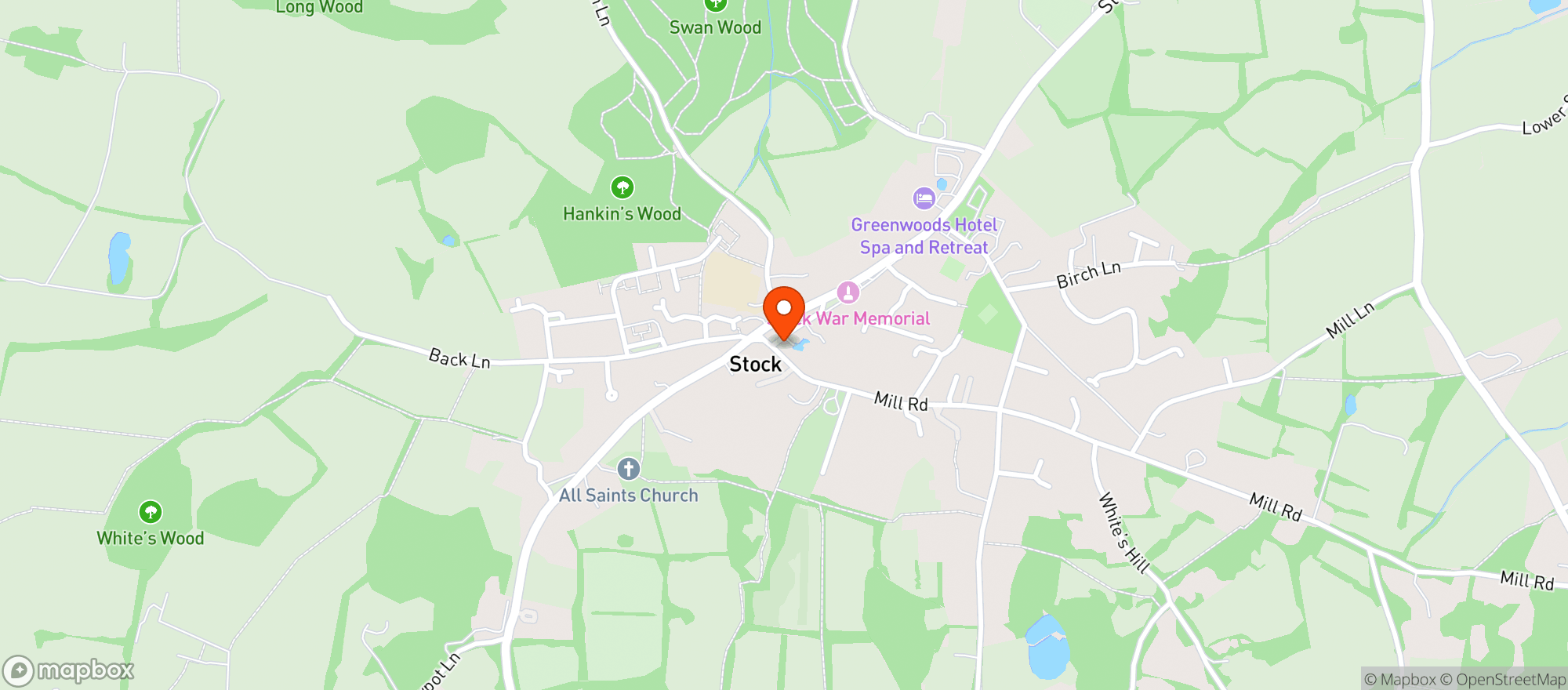 Map showing The Bear
