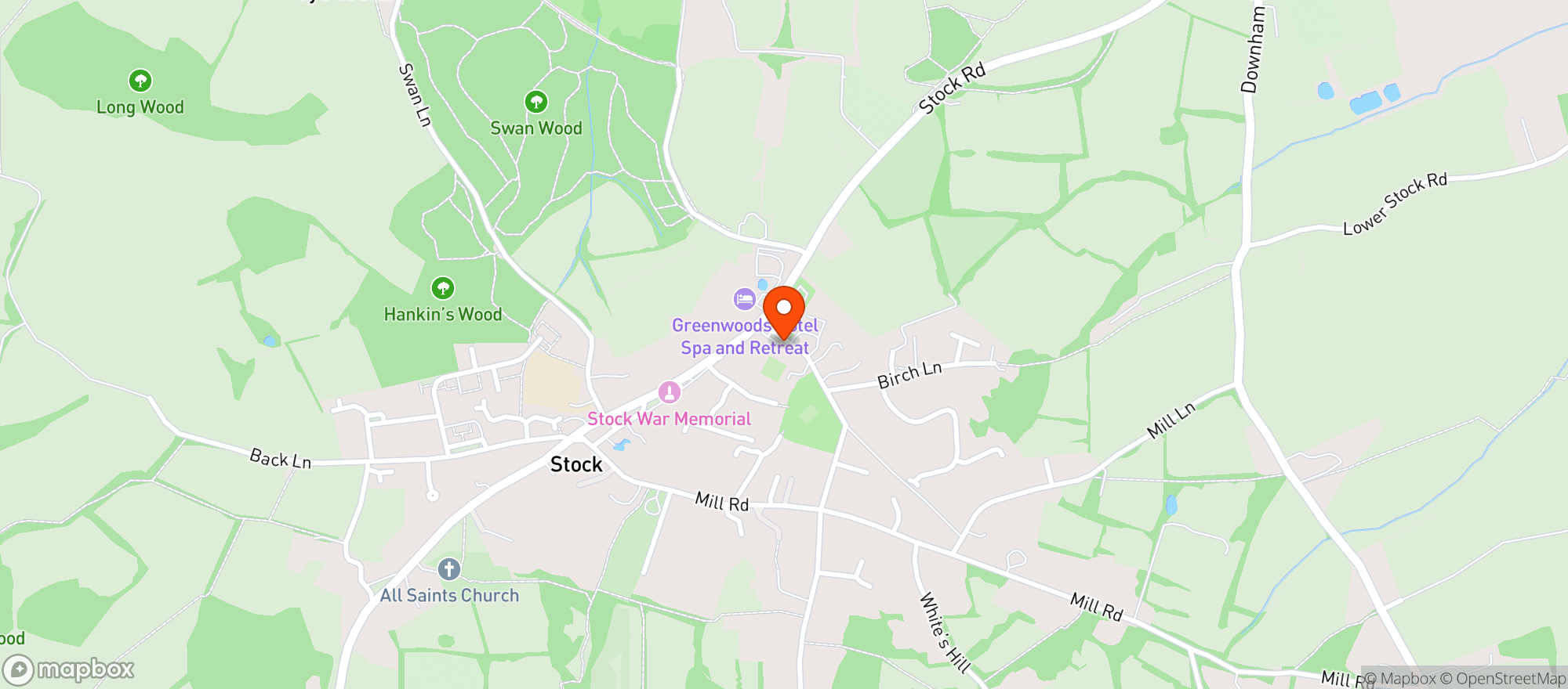Map showing The Bakers Arms