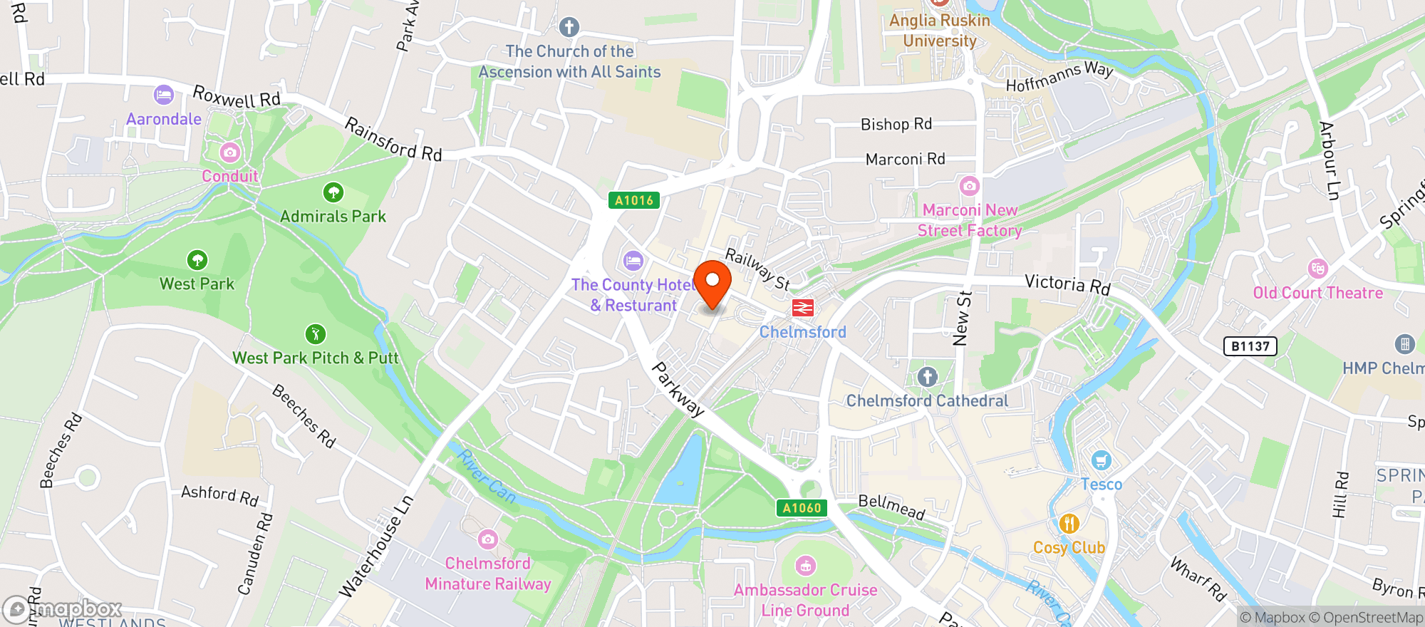 Map showing Civic Theatre