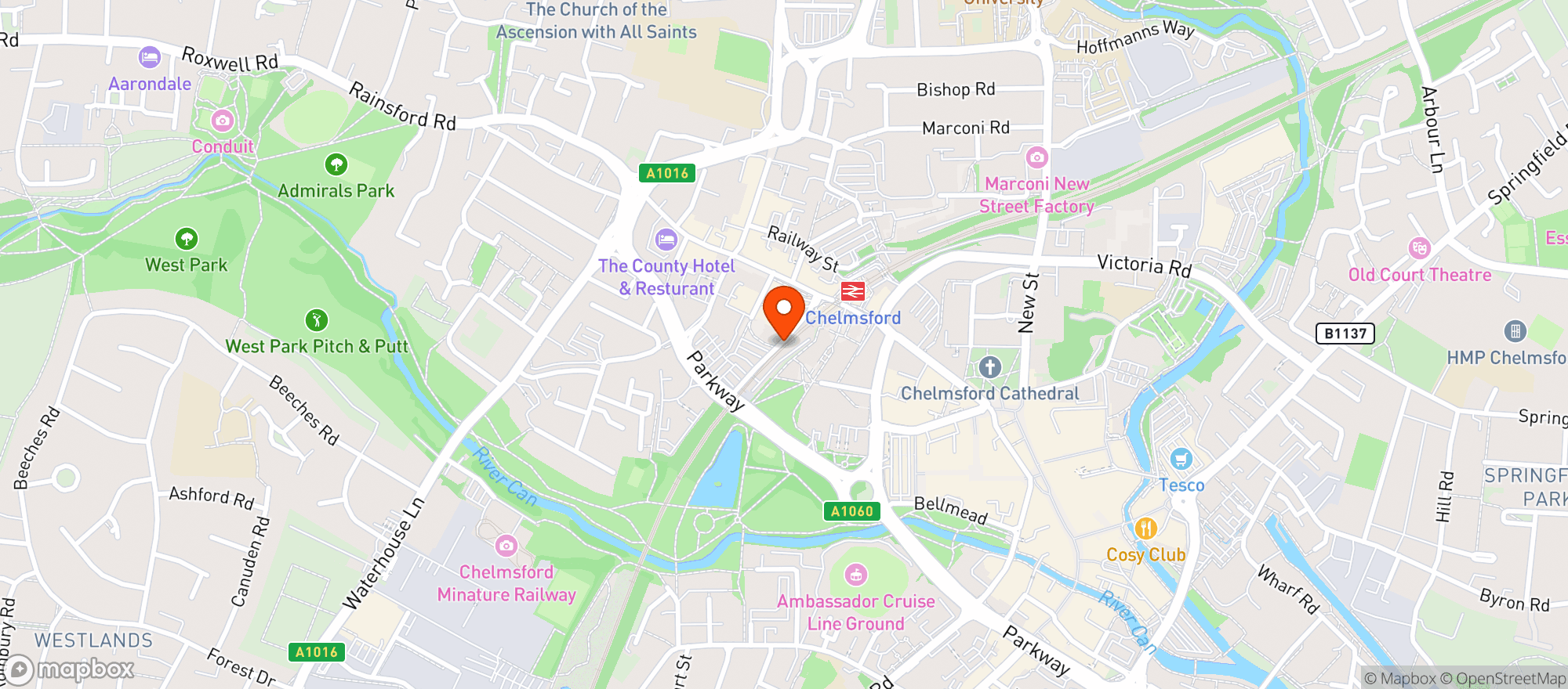 Map showing Radio City Social