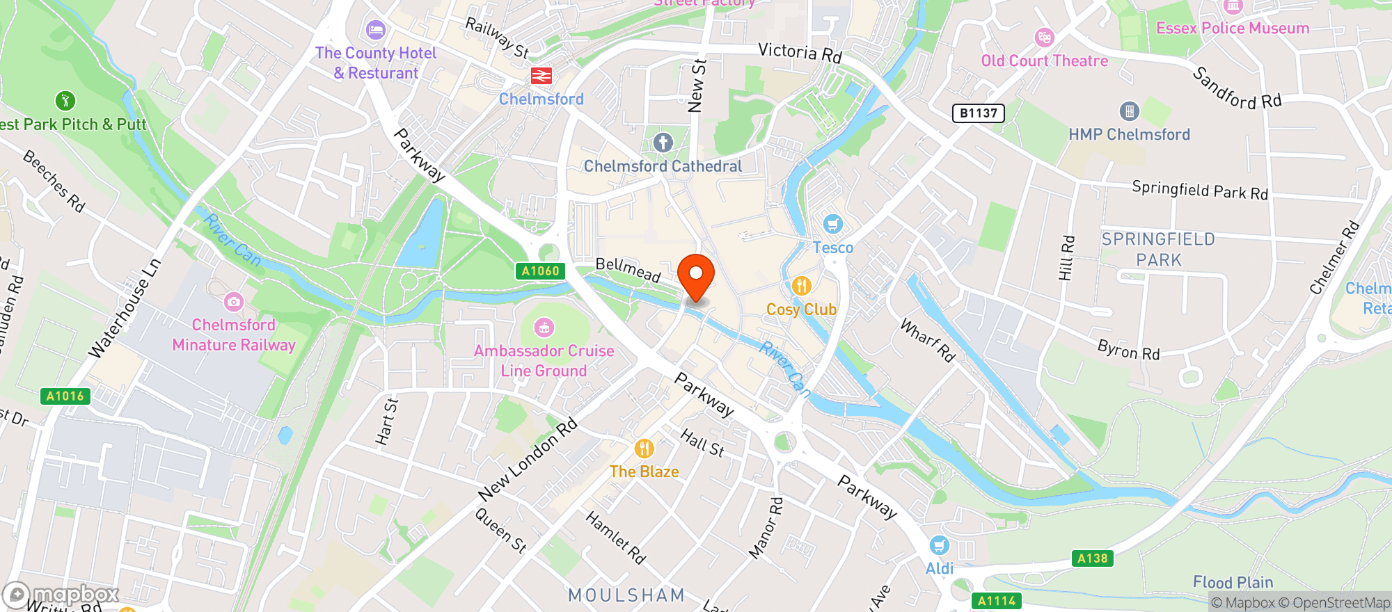 Map showing Marks & Spencer